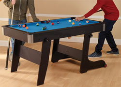 I love the foldaway pool table!