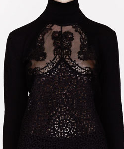 A beautiful swirled lace celeste top by Stella McCartney